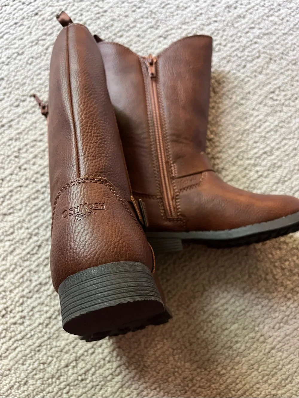 New! OshKosh B'gosh Brown Girls' Mid-Calf Boots size 9